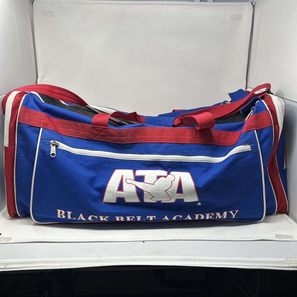 29"x12" ATA Black Belt Academy Taekwondo Large Duffle Sparring Martial Gear Bag